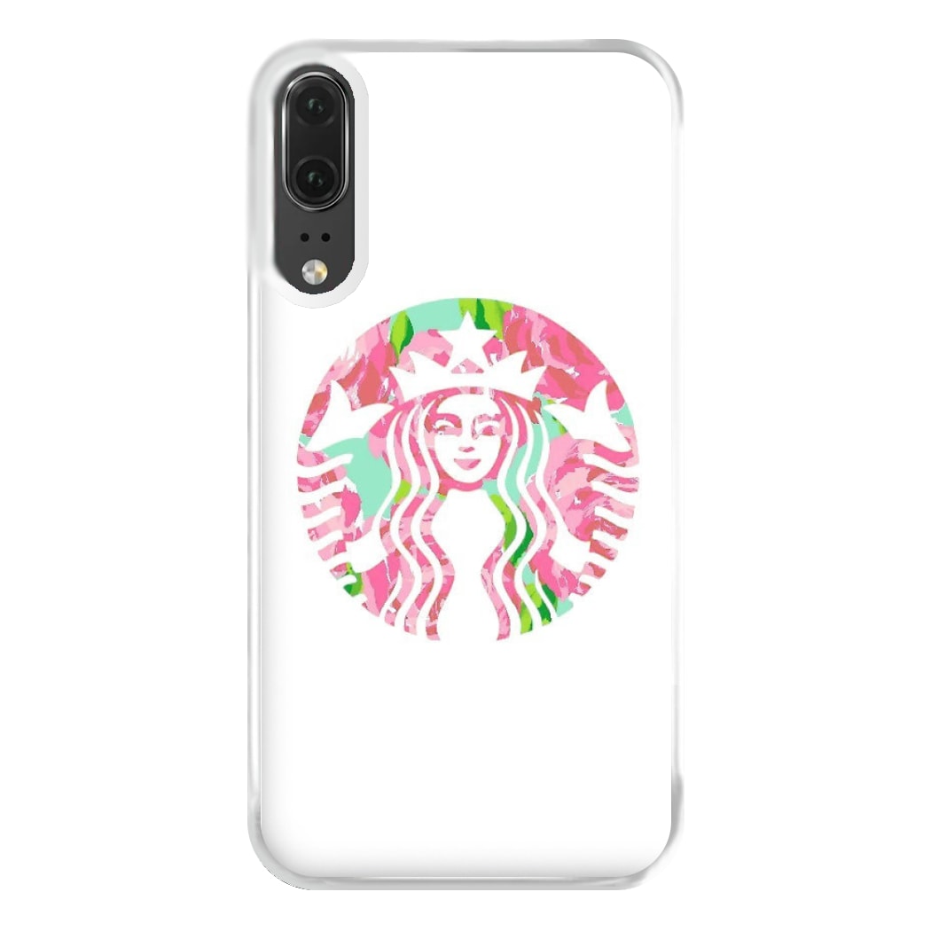 Pink Coffee Logo Phone Case for Huawei P20