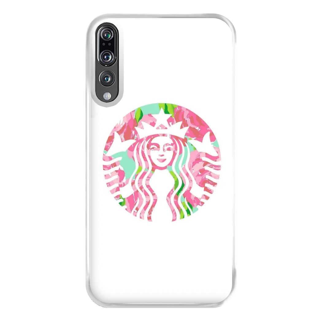 Pink Coffee Logo Phone Case for Huawei P20 Pro