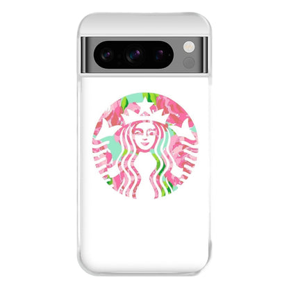 Pink Coffee Logo Phone Case for Google Pixel 8 Pro