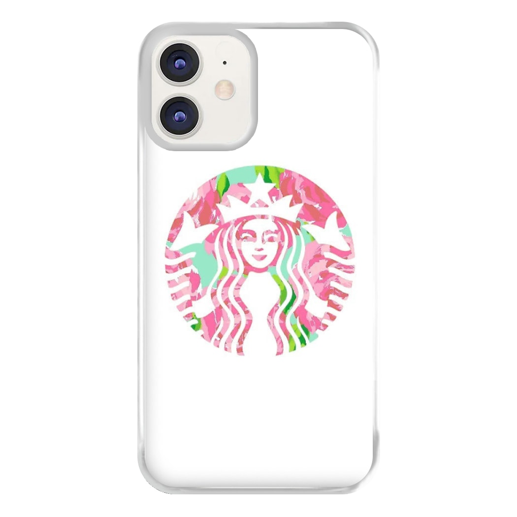 Pink Coffee Logo Phone Case for iPhone 12 / 12 Pro