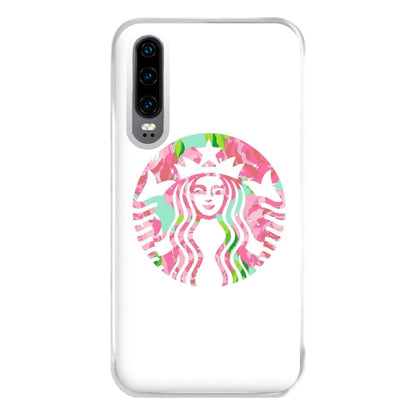 Pink Coffee Logo Phone Case for Huawei P30