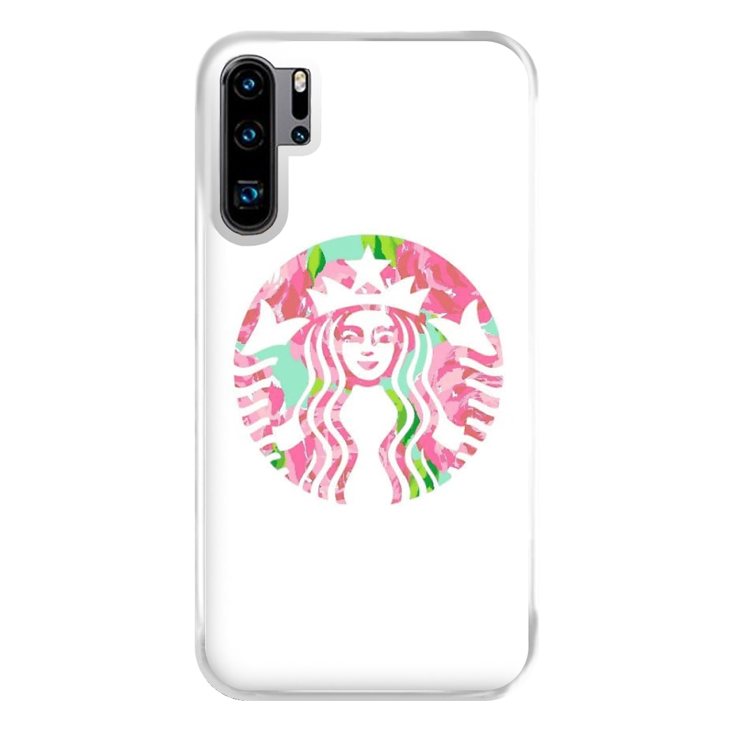 Pink Coffee Logo Phone Case for Huawei P30 Pro