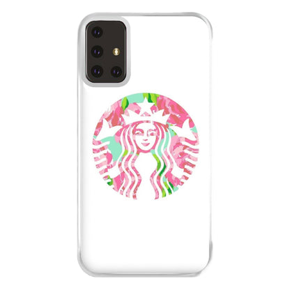 Pink Coffee Logo Phone Case for Galaxy A71