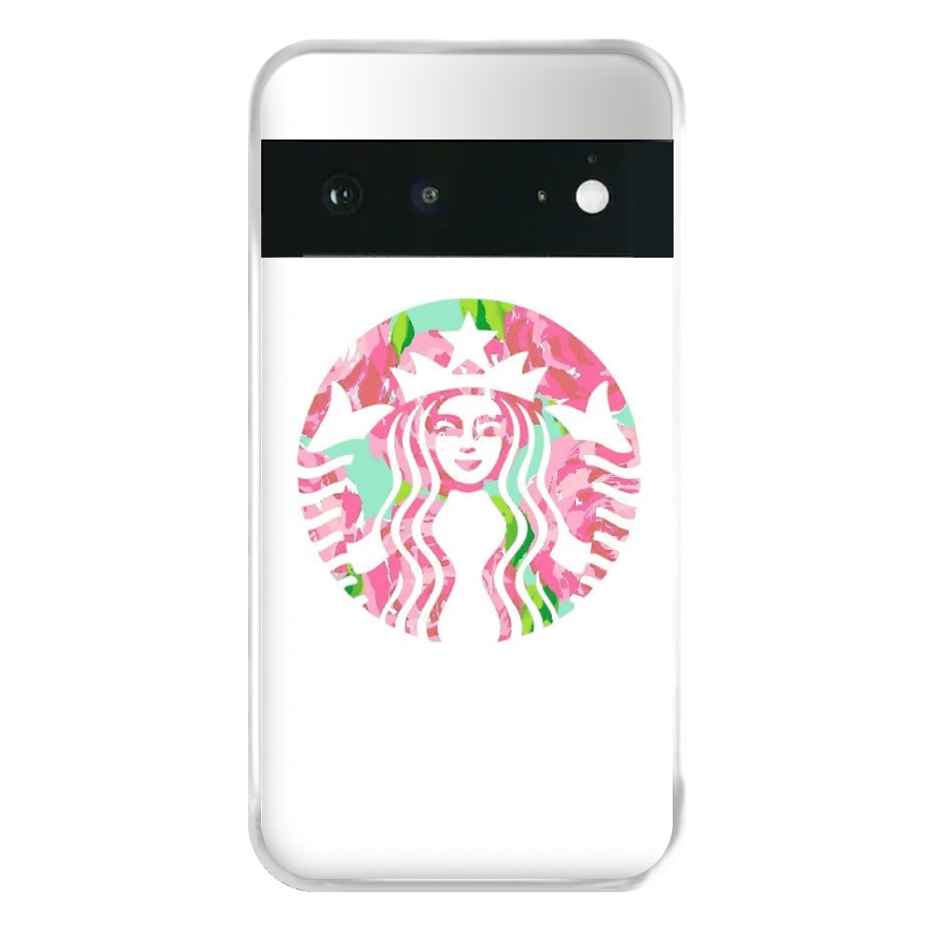 Pink Coffee Logo Phone Case for Google Pixel 6a