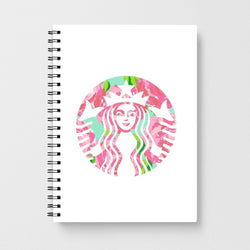 Pink Starbucks Logo Notebook - Fun Cases