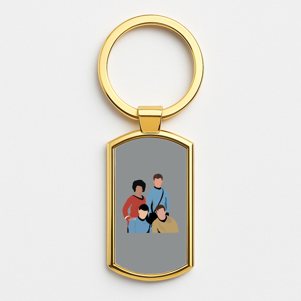 Characters Gold Keyring