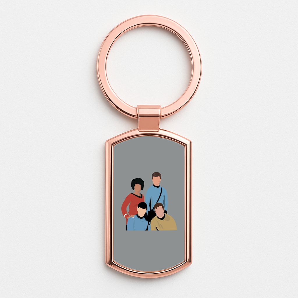 Characters Rose Gold Keyring