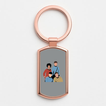 Characters Rose Gold Keyring