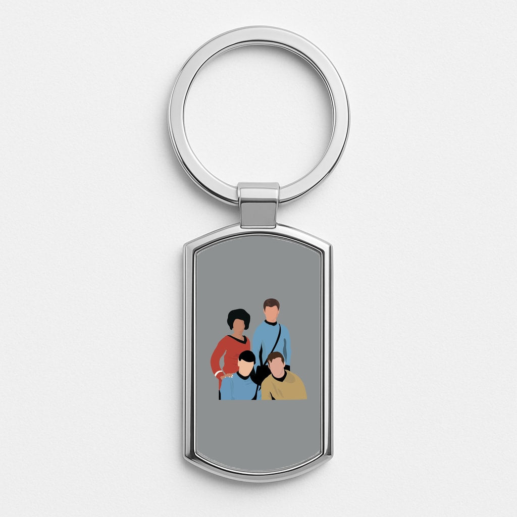 Characters Silver Keyring