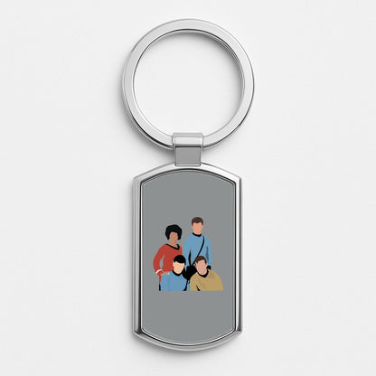 Characters Silver Keyring