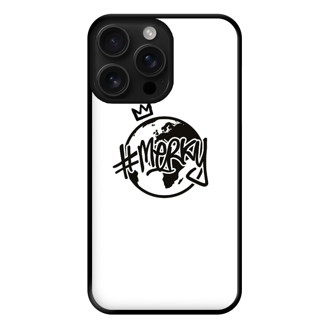 Hashtag Merky Globe Phone Case