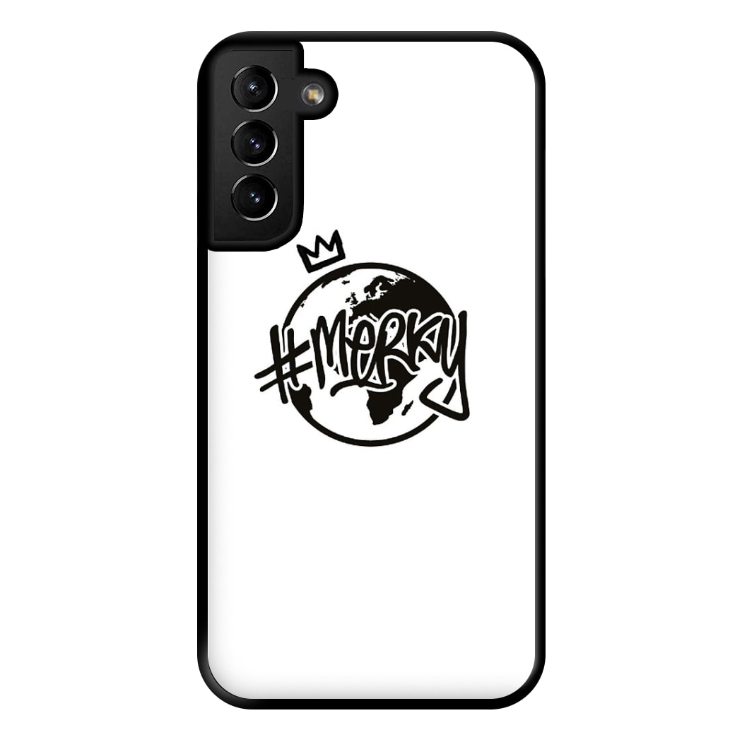 Hashtag Merky Globe Phone Case for Galaxy S21 Plus