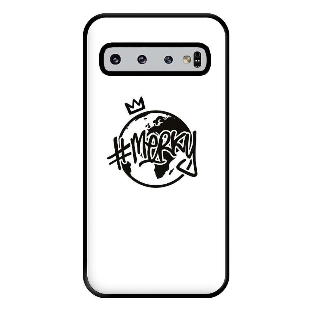 Hashtag Merky Globe Phone Case for Galaxy S10 Plus