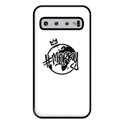 Hashtag Merky Globe Phone Case for Galaxy S10 Plus