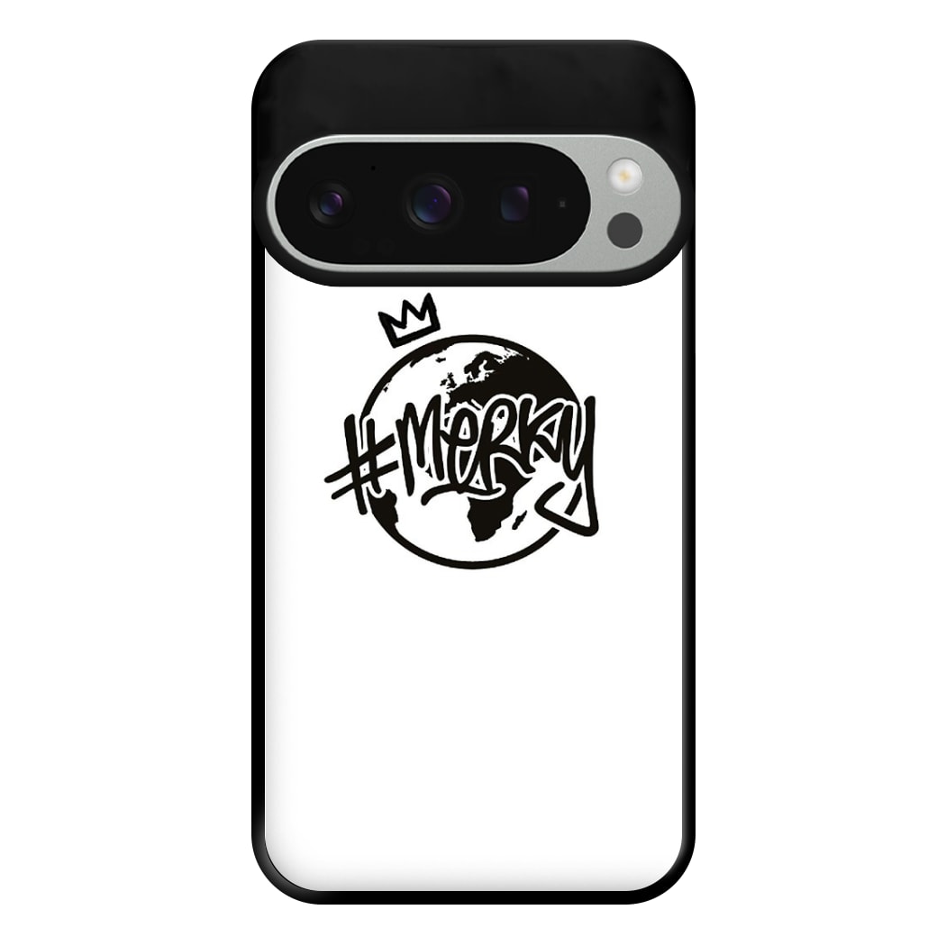 Hashtag Merky Globe Phone Case for Google Pixel 9 Pro XL