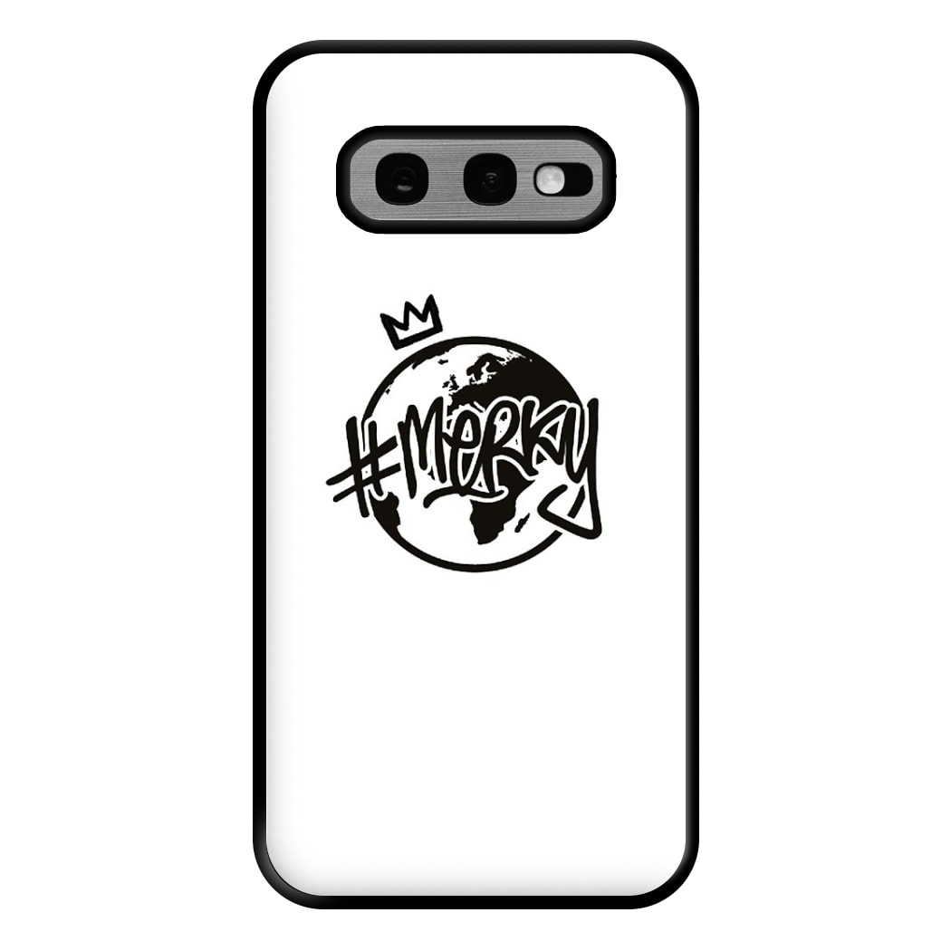 Hashtag Merky Globe Phone Case for Galaxy S10e