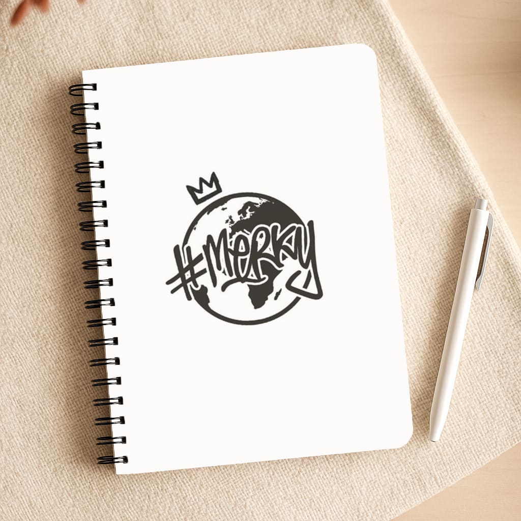 Hashtag Merky Globe Notepad