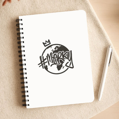 Hashtag Merky Globe Notepad