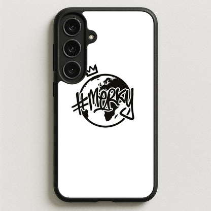 Hashtag Merky Globe Phone Case for Galaxy S25FE