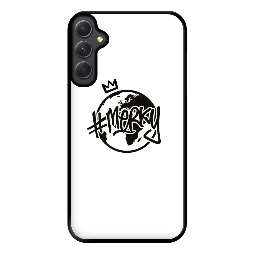 Hashtag Merky Globe Phone Case for Galaxy A54