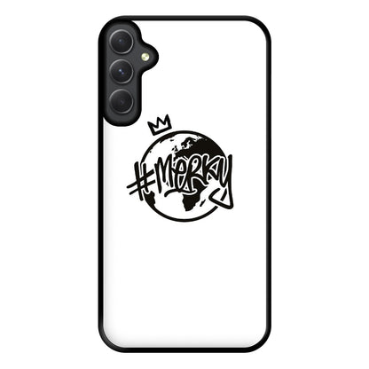 Hashtag Merky Globe Phone Case for Galaxy A54