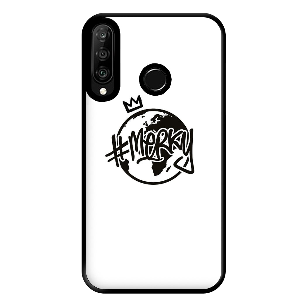 Hashtag Merky Globe Phone Case for Huawei P30 Lite