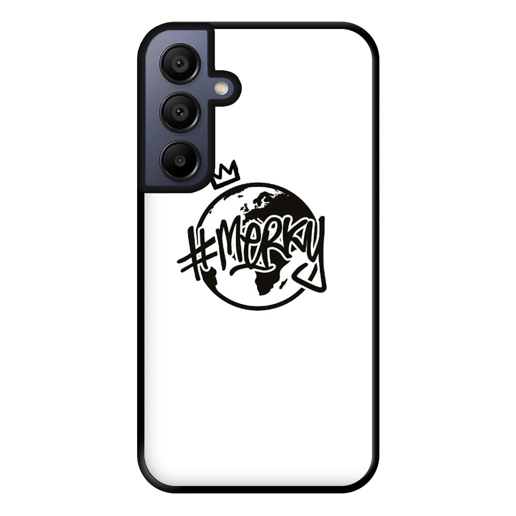 Hashtag Merky Globe Phone Case for Galaxy A15