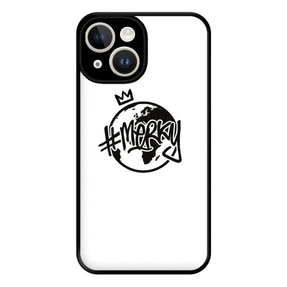 Hashtag Merky Globe Phone Case for iPhone 14