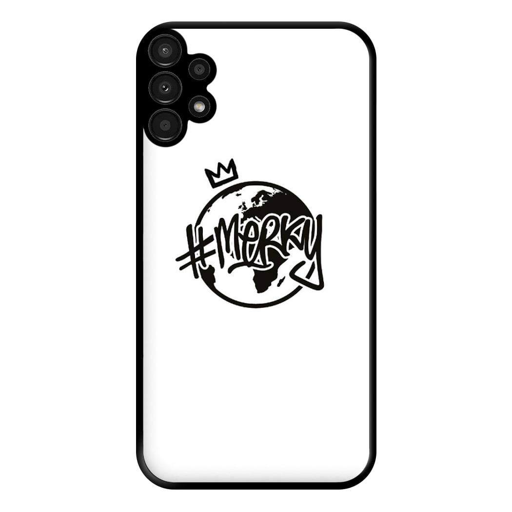 Hashtag Merky Globe Phone Case for Galaxy A13