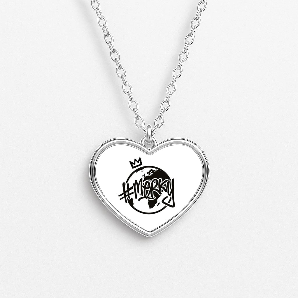 Hashtag Merky Globe Necklace