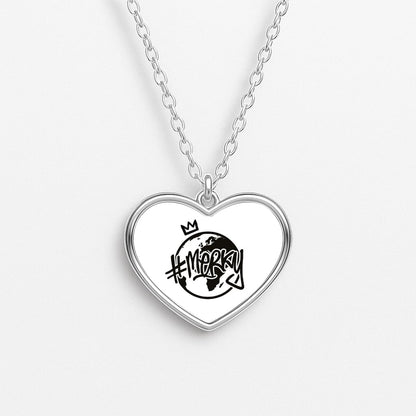 Hashtag Merky Globe Necklace