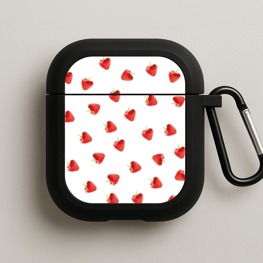 Strawberry Pattern AirPods Case
