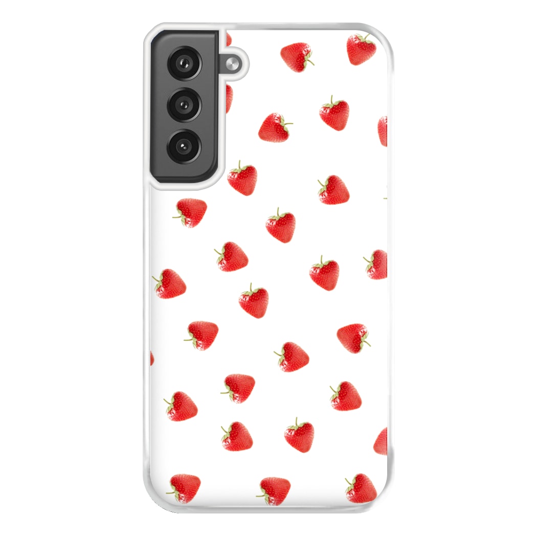 Strawberry Pattern Phone Case for Galaxy S21FE