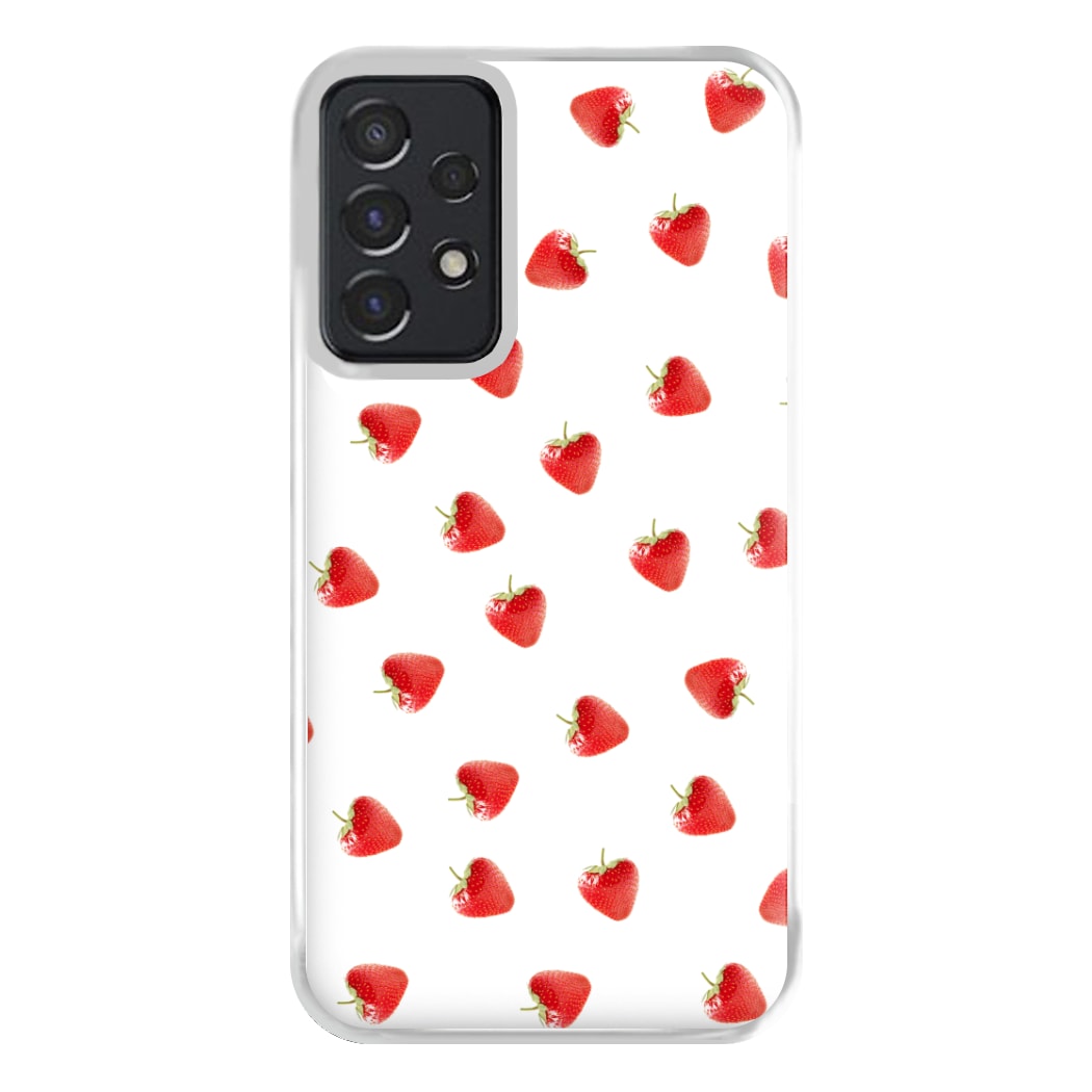 Strawberry Pattern Phone Case for Galaxy A52 / A52s