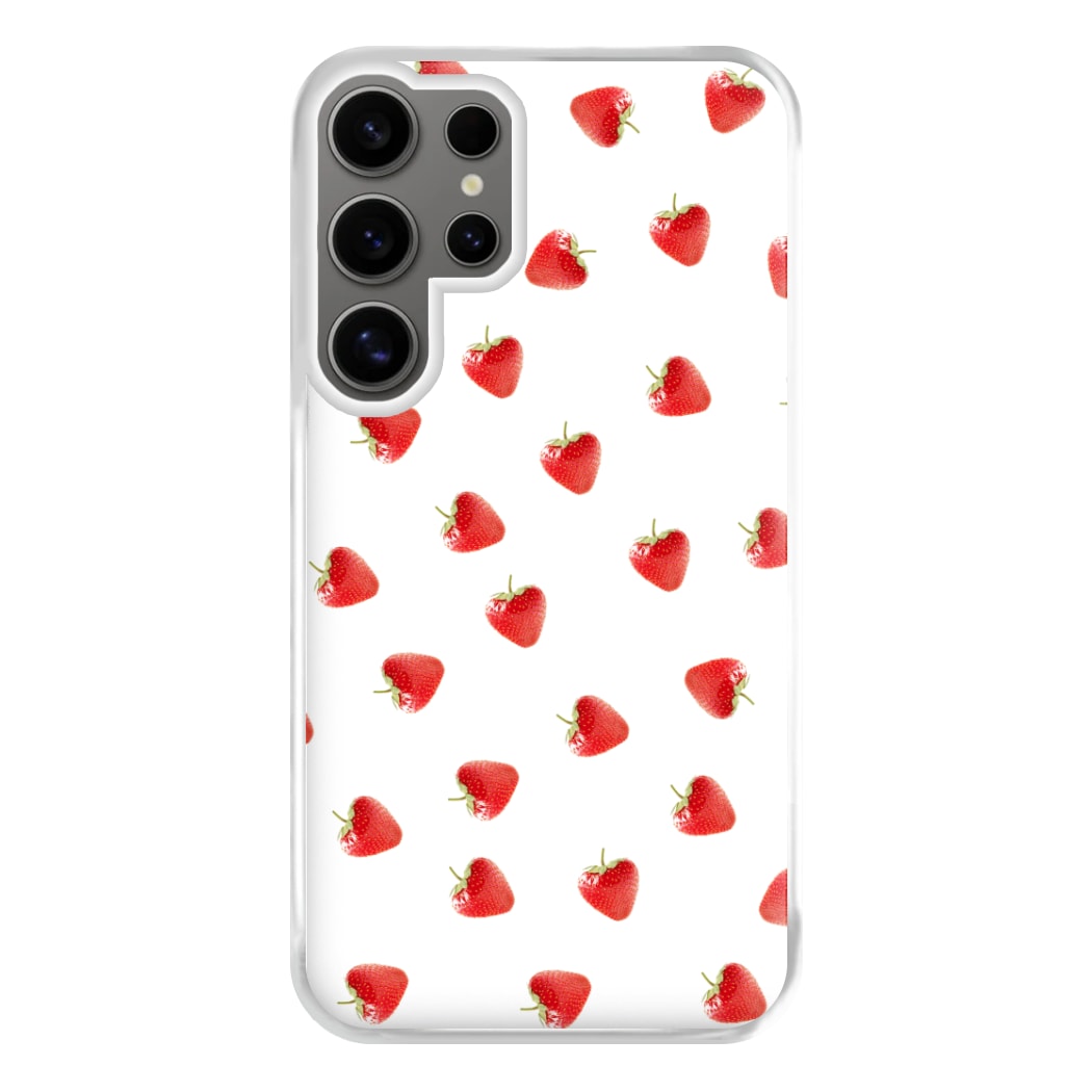 Strawberry Pattern Phone Case for Galaxy S24 Ultra