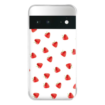 Strawberry Pattern Phone Case for Google Pixel 6a