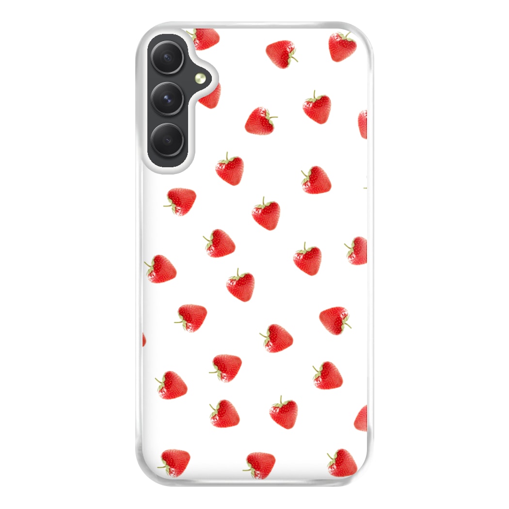 Strawberry Pattern Phone Case for Galaxy A54