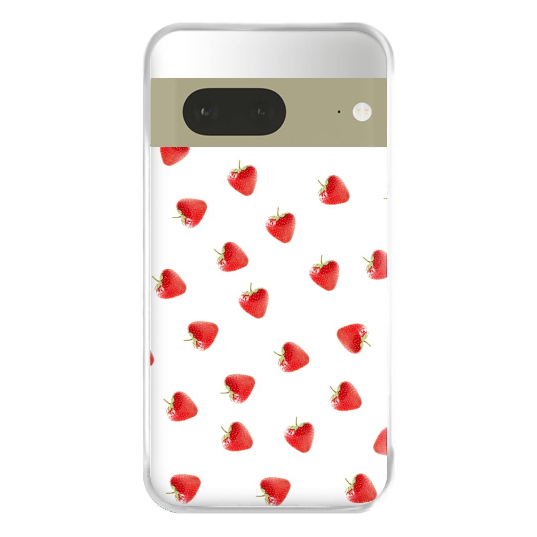 Strawberry Pattern Phone Case for Google Pixel 7a