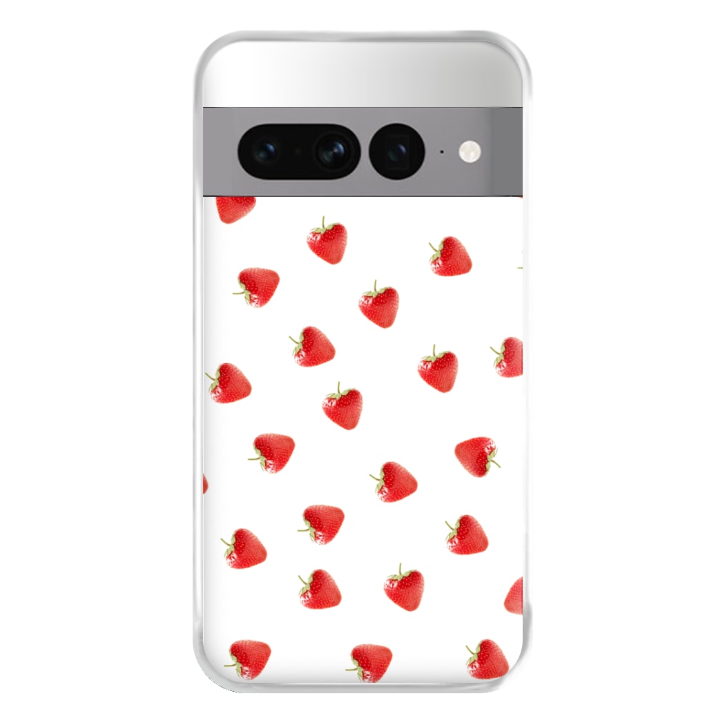 Strawberry Pattern Phone Case for Google Pixel 7 Pro