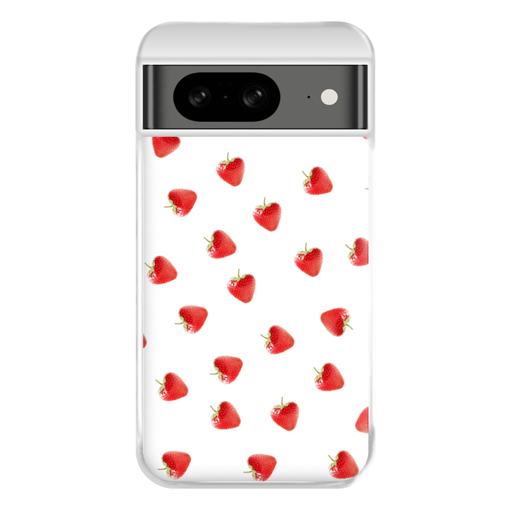 Strawberry Pattern Phone Case for Google Pixel 8