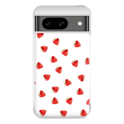 Strawberry Pattern Phone Case for Google Pixel 8