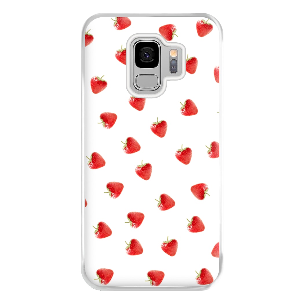 Strawberry Pattern Phone Case for Galaxy S9 Plus