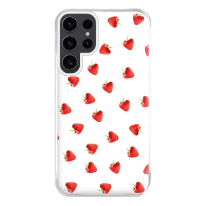 Strawberry Pattern Phone Case for Galaxy S23 Ultra