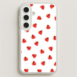 Strawberry Pattern Phone Case for Galaxy S25FE