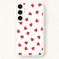 Strawberry Pattern Phone Case for Galaxy S26