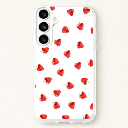 Strawberry Pattern Phone Case for Galaxy S26