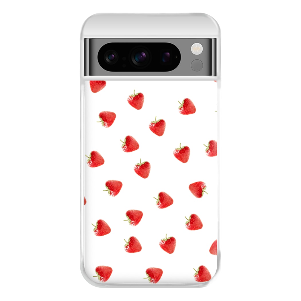 Strawberry Pattern Phone Case for Google Pixel 8 Pro