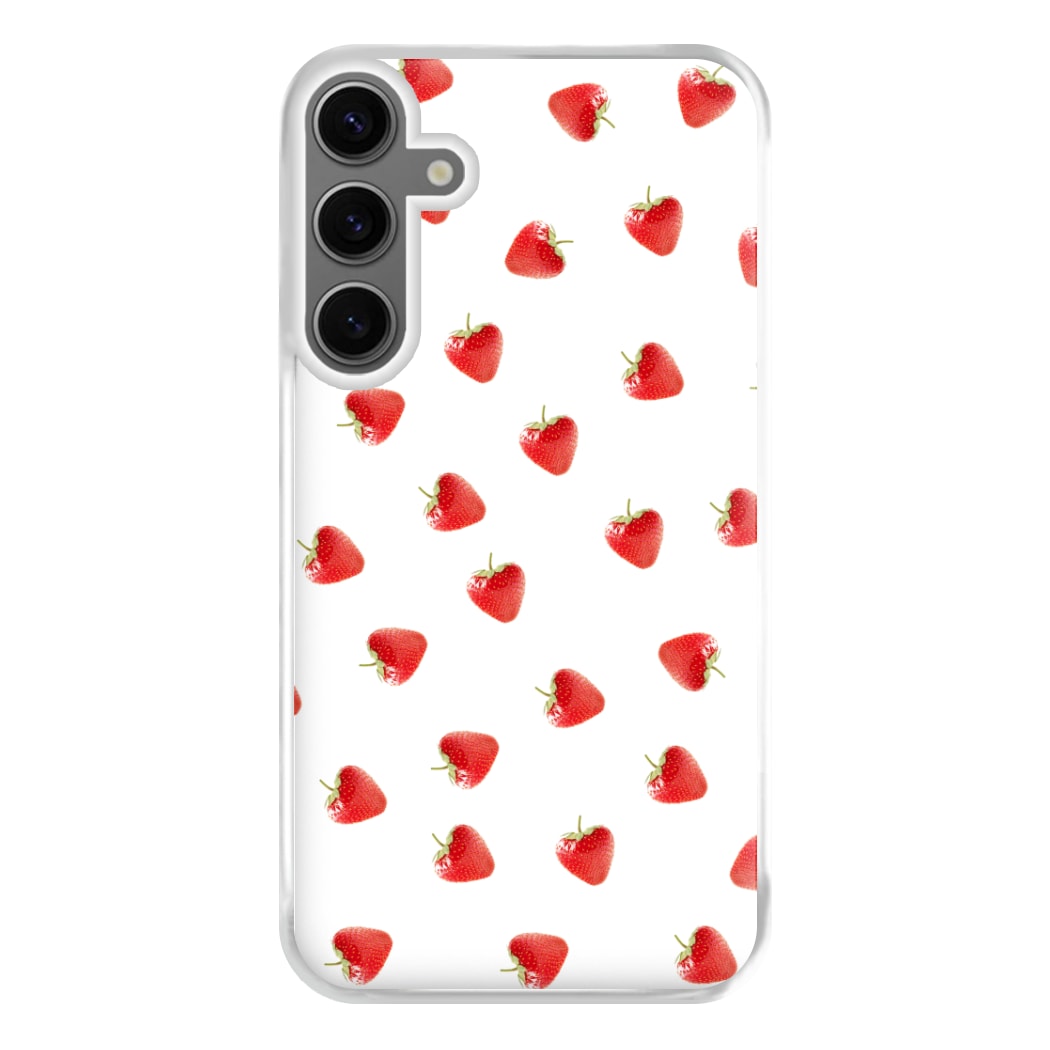 Strawberry Pattern Phone Case for Galaxy S24FE