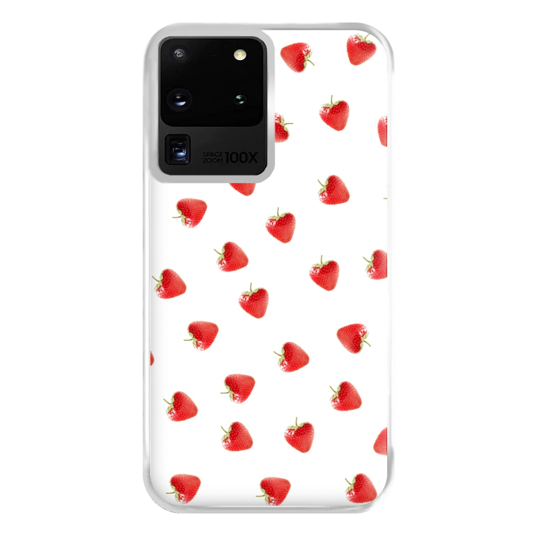 Strawberry Pattern Phone Case for Galaxy S20 Ultra