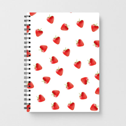 Strawberry Pattern Notebook - Fun Cases